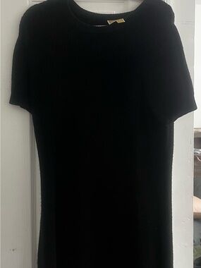 Michael Kors Classic Black Short-Sleeve Sweater Dress